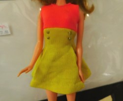 1462 BARBIE 1970 RARE PAIR CHOICE YELLOW HOT PINK DRESS,   OR JACKET
